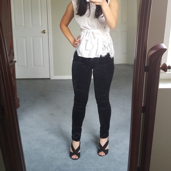 LOFT Pants - Velvet skinny ankle pants